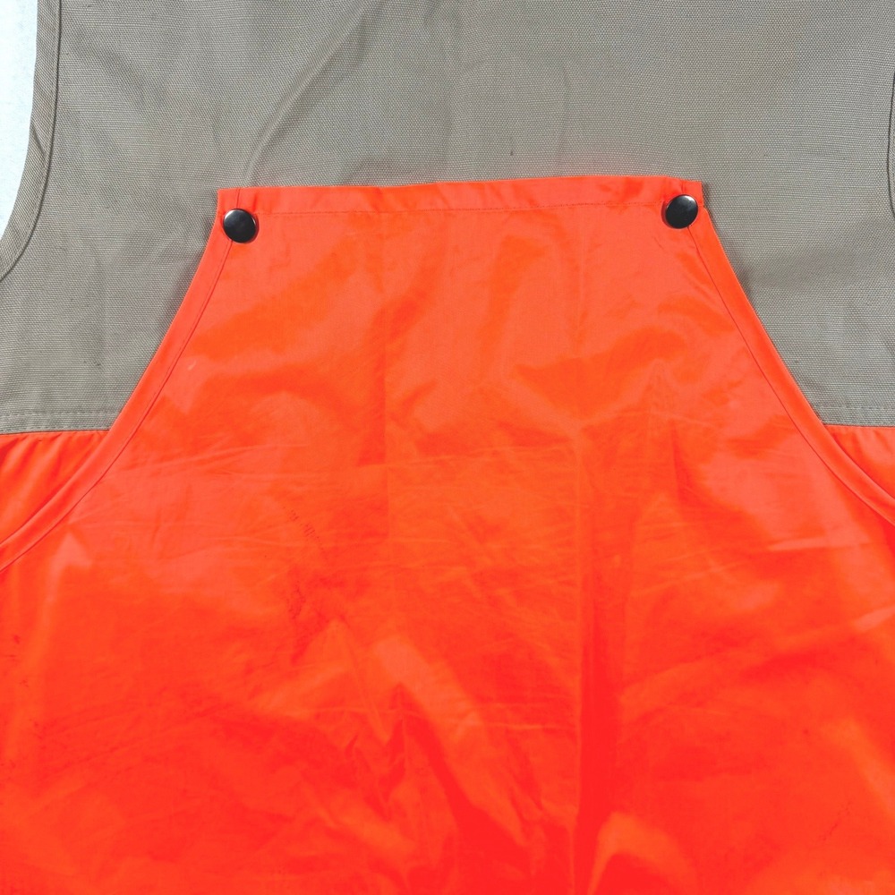 Winchester Mens Blaze Orange Tan Cotton Duck Canvas Hunting Game Vest Medium - Picture 10 of 11